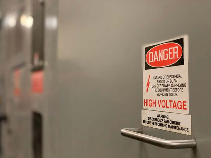high voltage electrical sign